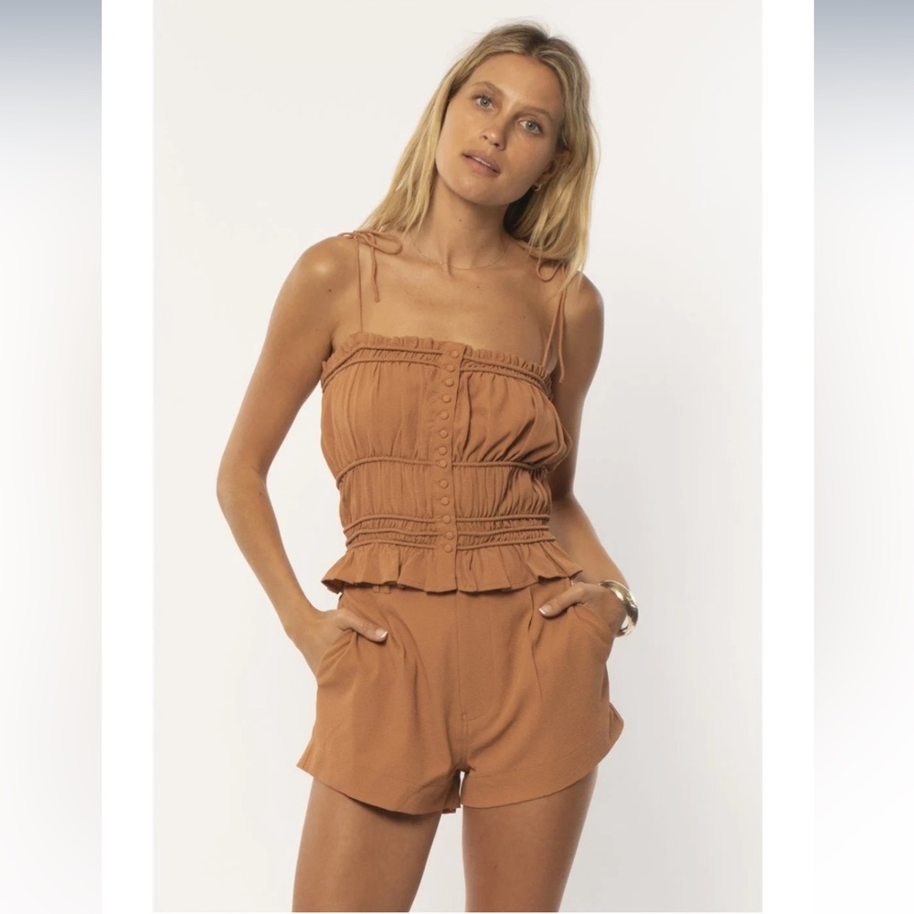 AMUSE SOCIETY TASMIN WVN TANK TOP and SHORT SET
